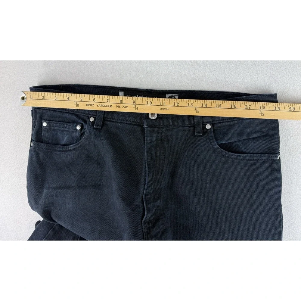 VTG Levi's Straight Slim Silvertab Dark Blue Jeans 38x36 1998 Skateboard Hip Hop